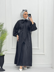 0189-Tasarım Elbise-Siyah