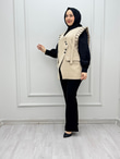 0190-Stil Yelek-Krem