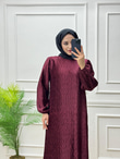 0320-Jakar Elbise-Bordo