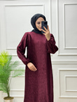 0320-Jakar Elbise-Bordo