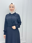 0366-Bağlamalı Etek Takım-Siyah