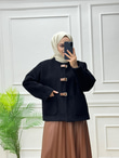 0420-Kaşe Ceket-Siyah