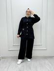 0444-Tencel Denim Takım-Siyah