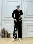 0491-Lilyum Triko Takım-Siyah