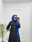 0513-Elegant Elbise-Siyah