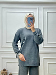 0598-Ayça Triko Takım-Antrasit
