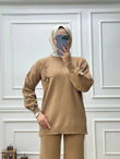 0598-Ayça Triko Takım-Camel