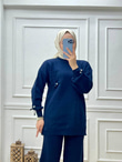 0598-Ayça Triko Takım-Lacivert