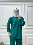 0598-Ayça Triko Takım-Zümrüt