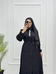 0658-Elegant Elbise-Siyah