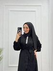 0658-Elegant Elbise-Siyah