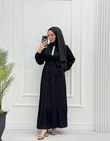 0658-Elegant Elbise-Siyah