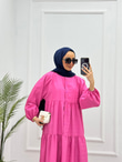 0871-Yazlık Elbise-Pembe