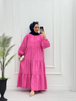0871-Yazlık Elbise-Pembe