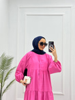 0871-Yazlık Elbise-Pembe