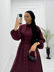 0926-Beymen Elbise-Bordo
