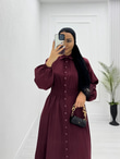 0926-Beymen Elbise-Bordo