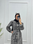 0927-Linda Denim Elbise-Açık Mavi