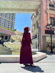 0931-Rima Elbise-Bordo