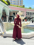 0931-Rima Elbise-Bordo
