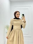0931-Rima Elbise-Krem