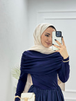 0931-Rima Elbise-Lacivert