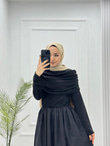 0931-Rima Elbise-Siyah