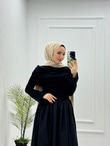 0931-Rima Elbise-Siyah