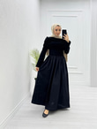 0931-Rima Elbise-Siyah