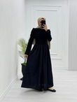 0931-Rima Elbise-Siyah