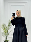0931-Rima Elbise-Siyah