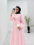 0944-Kumsal Elbise-Pembe