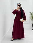0952-Alis Elbise-Bordo