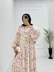 0955-Vual Elbise-Pembe