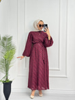0984-Royal Elbise-Bordo