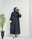 0984-Royal Elbise-Siyah