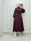 0987-Sare Elbise-Bordo