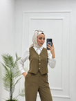 1003-Lina Takım-Açık Kahve