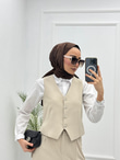 1003-Lina Takım-Krem