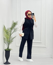 1032-Tencel Takım-Siyah