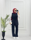 1032-Tencel Takım-Siyah