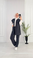 1053-Yelek Takım-Füme