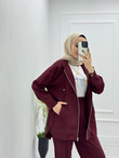 1065-Eşofman Takım-Bordo