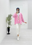 1232-Keten Kimono-Pembe