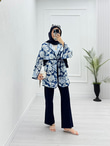1247-Gucci Kimono-Lacivert