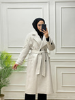 1249-Kaşe Kaban-Gri
