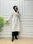 1249-Kaşe Kaban-Gri