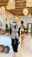 1287-Blazer Ceket-Haki