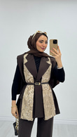 1287-Blazer Ceket-Koyu Kahverengi
