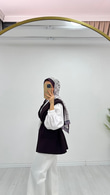 1287-Blazer Ceket-Mürdüm